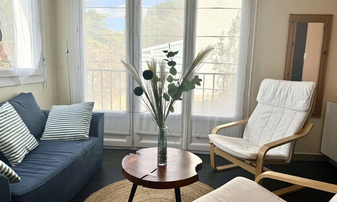 Fouesnant Apartamento | Fouesnant, beautiful apartment 4 people 50 m from the beach of Cap Coz