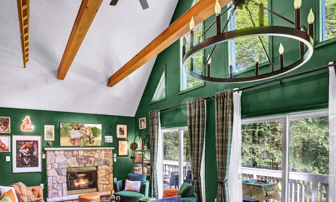 Blakeslee Chalet De Esquí | Foxfire Haus - Modern - Lake & Beach, Hot Tub