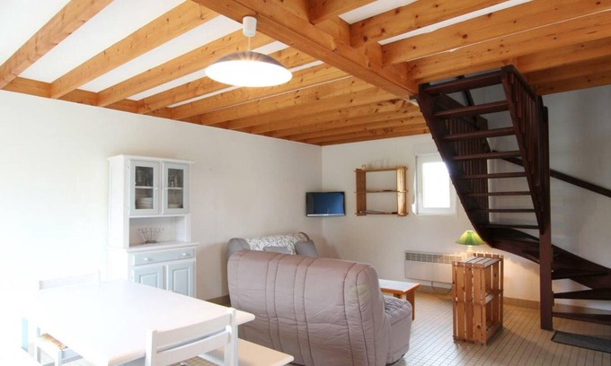 Saint-Martin de Brehal Cabaña | Casa familiar en la playa con terraza y WIFI, cerca de Granville, admite mascotas