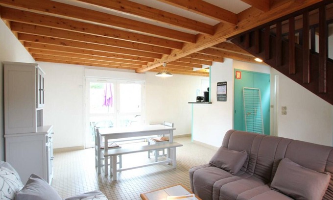 Saint-Martin de Brehal Cabaña | Casa adosada con terraza, barbacoa, aparcamiento y WiFi en Bréhal