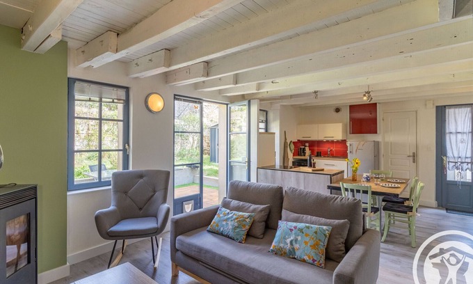 Ingrandes-Le Fresne sur Loire Cabaña | Acogedora Casa Junto al Loira con Terraza