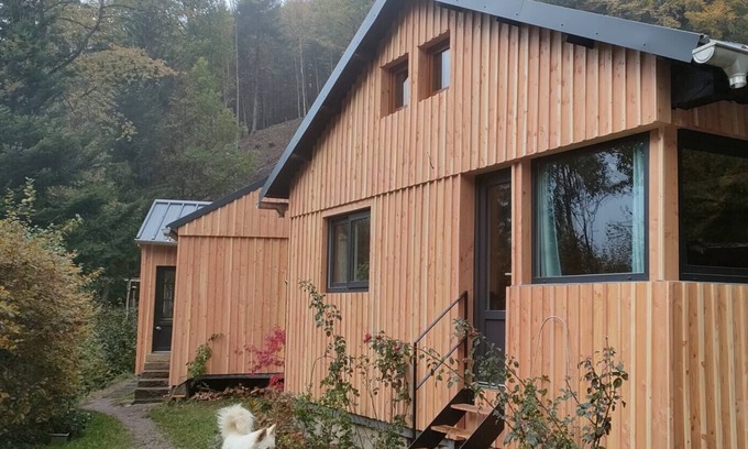 Sainte-Marie-aux-Mines Chalet De Esquí | Chalet 'La Fourmi Et Son Bain Nordique' with Wi-Fi