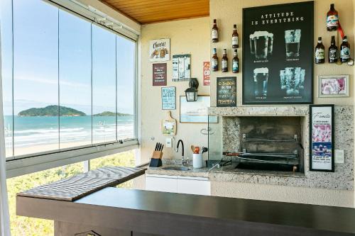 Santinho Apartamento | Frente Mar | Smart TV de 55" | WI-FI 300mb #CSA04