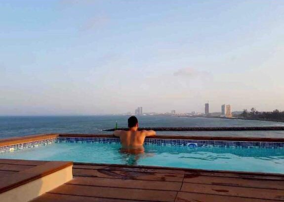 Boca del Rio Apartamento | FRENTE PLAYA vista al mar, PISCINA DE USO EXCLUSIVO
