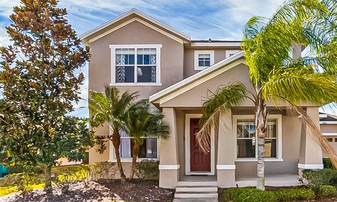 Trafalgar Village Casa | Freshly updated resort home with private pool, grill, soaking tubs, & smart TVs