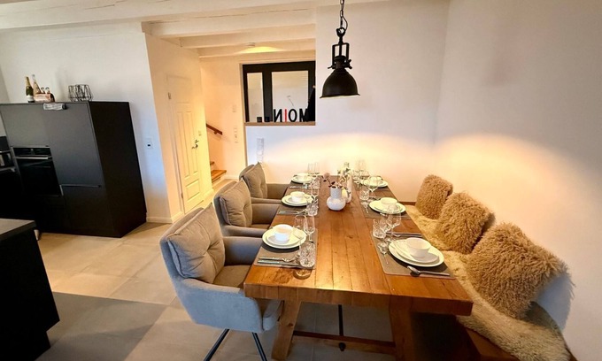 Krummhoern Apartamento | "Frieda" a place to feel good in the historic Gulfhof in Rysum - Van Senden