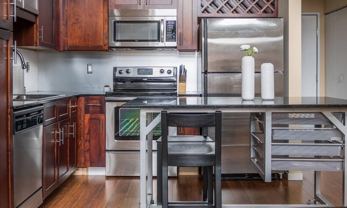 Mill District Apartamento | Conveniente + Trendy 1BR Apt