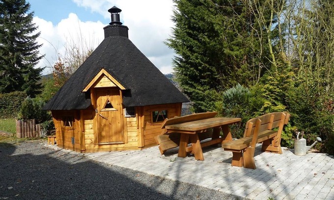 Rurberg Apartamento | Casa de vacaciones Fuchsloch para 12 personas - Fuchsloch, Fewo Pequeño foso y anclaje