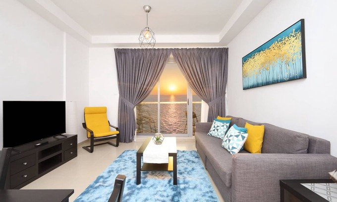 Ras Al Khaimah Apartamento | Full sea sunset view, Marjan Island, beach, 1 bed