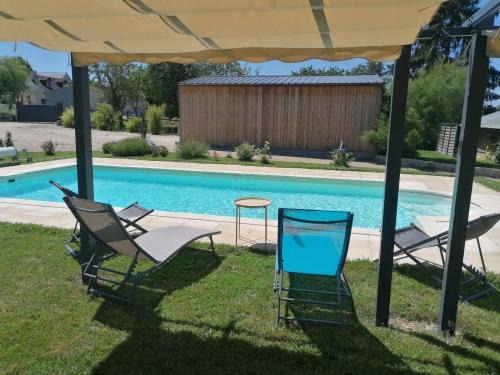 Villeloin-Coulange Casa | Gîte Ecureuil avec piscine 4-6 personnes