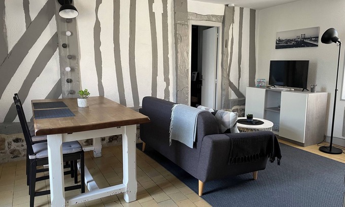 Gonneville-sur-Honfleur Apartamento | Cabaña y jardín y estacionamiento (cerca de Honfleur) Ropa de cama proporcionada