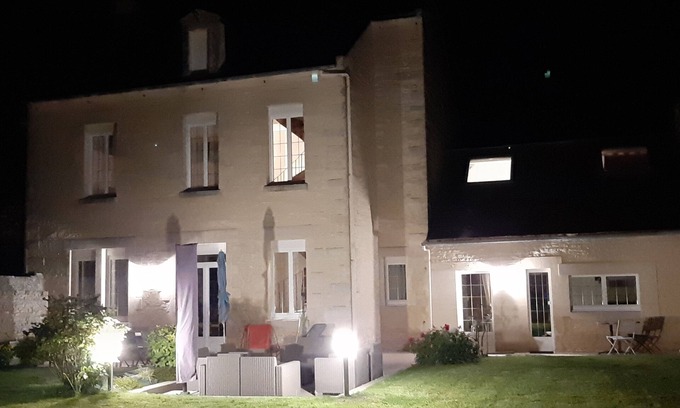 Villiers-le-Sec Casa | Gîte l'Ecole Buissonnière 10 personas, cerca de las playas DDAY