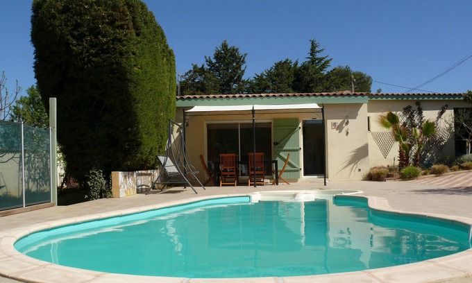 Beziers Cabaña | GîteCANTO CIGALO cerca de Valras / playa / aire acondicionado + estudio-jardín-internet separado
