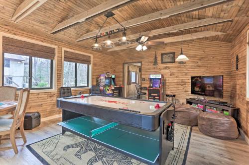 Locust Lake Village Casa | Game Room and Golf Cart Bear Den Pocono Lake Home