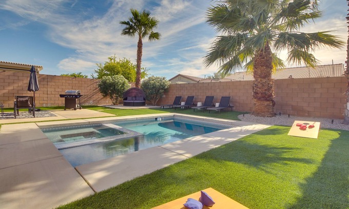 Terra Lago Casa | Game Room, Hot Tub & Gas Grill: Chic Indio Oasis!