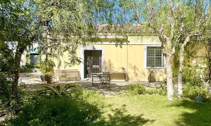 Moncarapacho e Fuseta Cabaña | Garden Cottage on Organic Yoga Farm with Natural Swimming Pool near Fuseta Beach