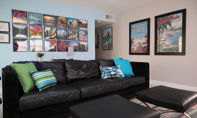 South Middle River Apartamento | Casa de piscina privada para hombres gay, propietarios gay, cerca de Wilton Manors