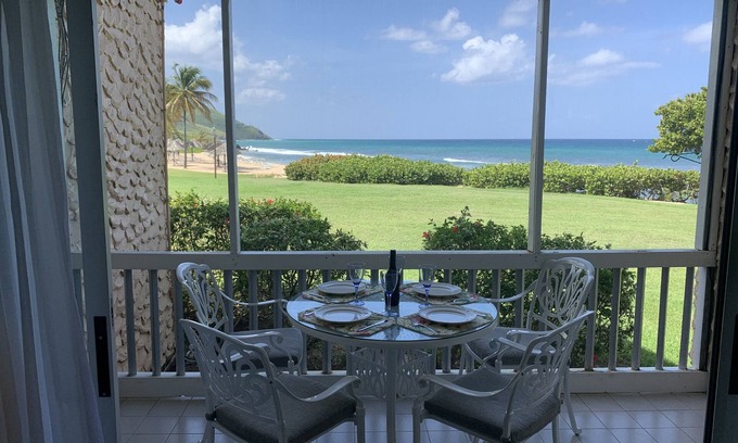 Estate Salt River Condominio | Gentle Winds Oceanfront 2 / BR 2 / BA Edificio más cercano al mar! ¡Tarifas especiales!