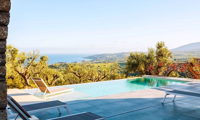Pylos-Nestoras Villa | Gerakada Exclusive-Seaview Villa with Private Pool
