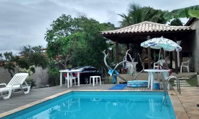 Buzios Casa | Geribá Mansion 04 bedrooms 800 m2 of land swimming pool barbecue 500 m from the beach AIR CONDITIONING