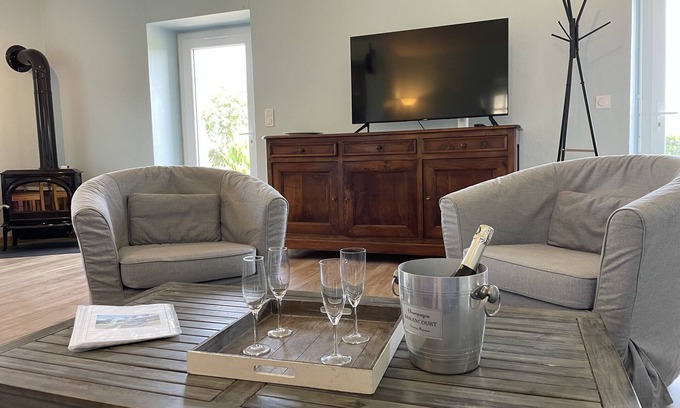 Tregunc Cabaña | Gîte 7 people - 2 swimming pools (1 with telescopic dome) - The beach on foot