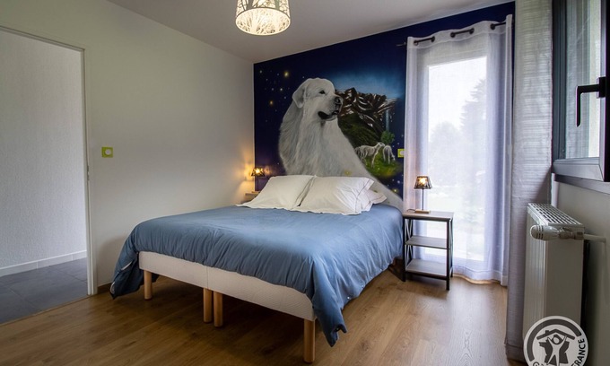 Campan Cabaña | Gîte-Confortable-Baño con bañera