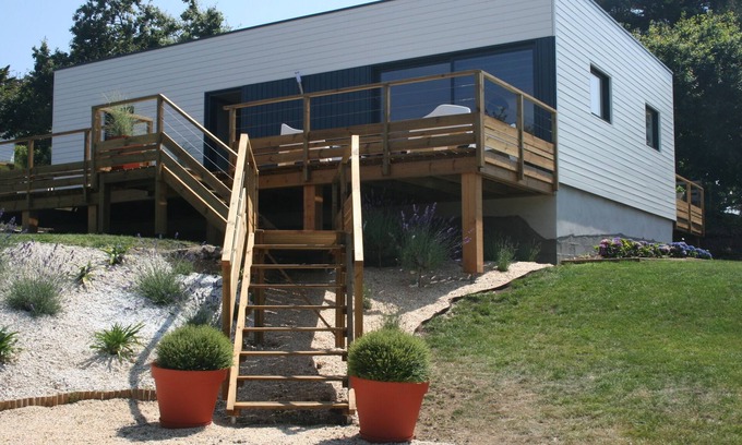 Tregastel Casa | Gîte L'Ormeau **** - Casa nueva en madera contemporánea y cálida