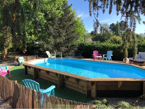 Saint-Morillon Casa | Gites d'Ici et d'Ailleurs 1 & 2 -famille ou groupe- Dépendances dans propriété proche Bordeaux et Bassin Arcachon