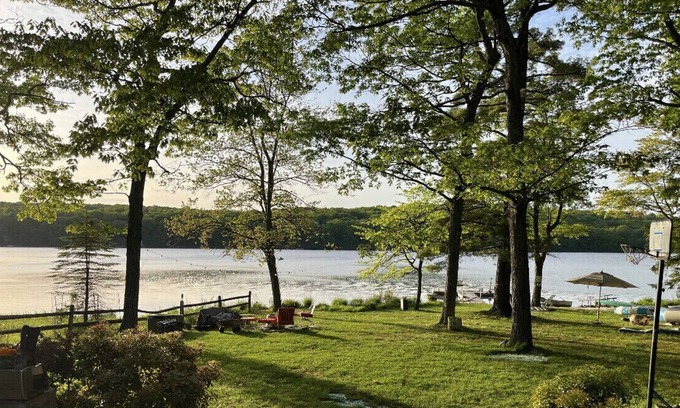 Milford Casa | Glacial lake on top of mountain, boats, floating dock, fishing, swimming, beach.