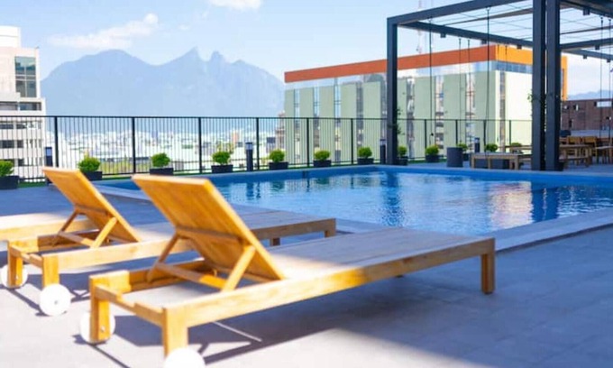 Monterrey Centro Apartamento | Lux 2 bedroom apartment, swimming pool, gym and free parking in Macro Plaza area
