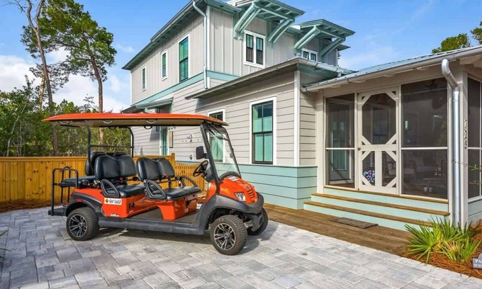 Seacrest Casa | Goin' Coastal | Pet Friendly | 6-Seater Golf Cart
