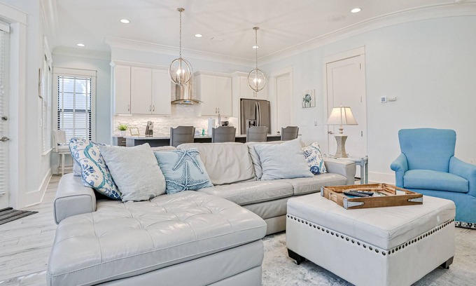 Villa Lago Casa | Golf course-front home with sunset views & golf cart - walk to Baytowne Wharf