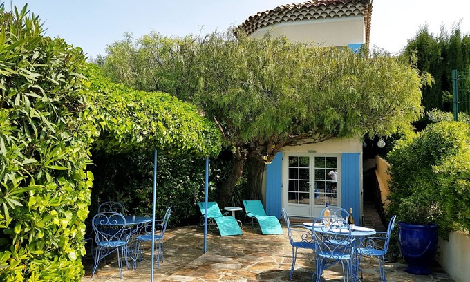 Le Rayol Villa | Golf de St Tropez Excepcional vista al mar 100m playa vallada villa Bas Rayol