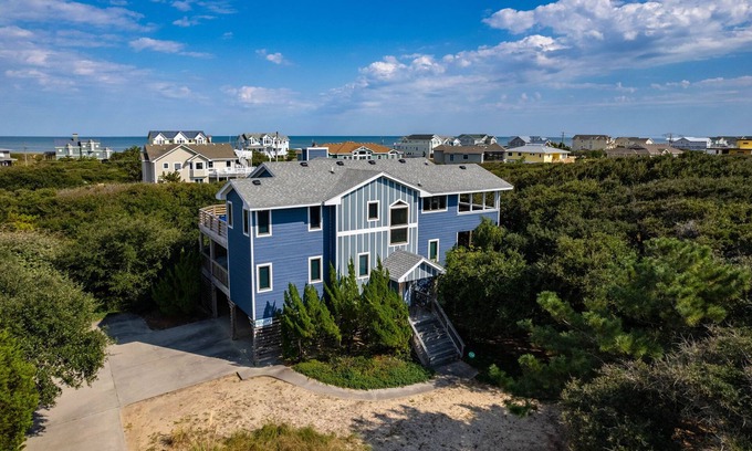 Southern Shores Casa | Magníficos 5 BDRM con amplias vistas al océano, a 3 minutos de la playa