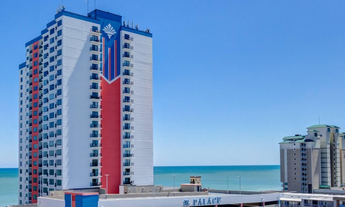Myrtle Beach Complejo | Gorgeous Direct Oceanfront Sun Suite + Privilegios oficiales de alquiler en el lugar