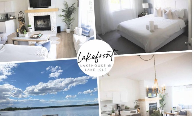 Silver Sands Casa | Gorgeous Lakefront Cottage, Private beach & Ice Fishing Shack🎣 45 min from Edm