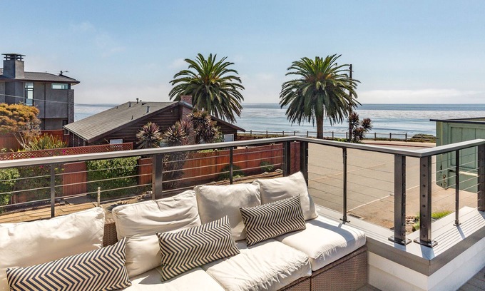Opal Cliffs Casa | Gorgeous ocean-view home near Redwoods State Park and a walk to the beach