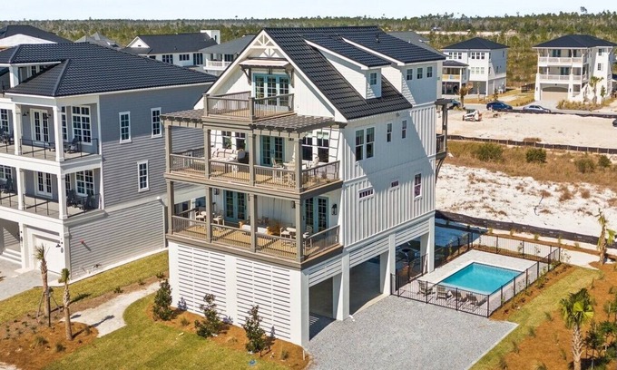 Bay County Casa | Gorgeous Sugar Sands Home, Private Pool, Amazing Views, Mexico Beach