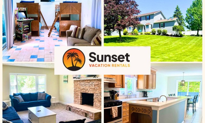 Geneva-on-the-Lake Casa | GOTL Winery Mansion- Sunset Vacation Rentals