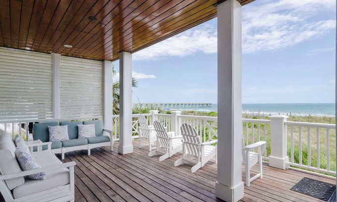 Wrightsville Beach Casa | Disfrutar de un paraíso en esta exquisita casa frente al mar w / acceso a playa privada