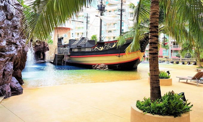 Jomtien Condominio | Grand Caribbean resort Pattaya 1 dormitorio 4to piso