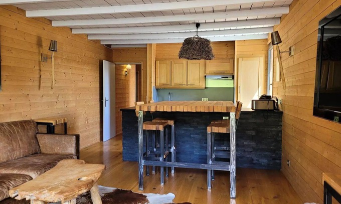 Pra Loup Apartamento | Grand Standing, 2-Zimmer-Wohnung komplett renoviert, Südbalkon auf Pisten, Betten bei Ankunft gemacht, in Pra Loup