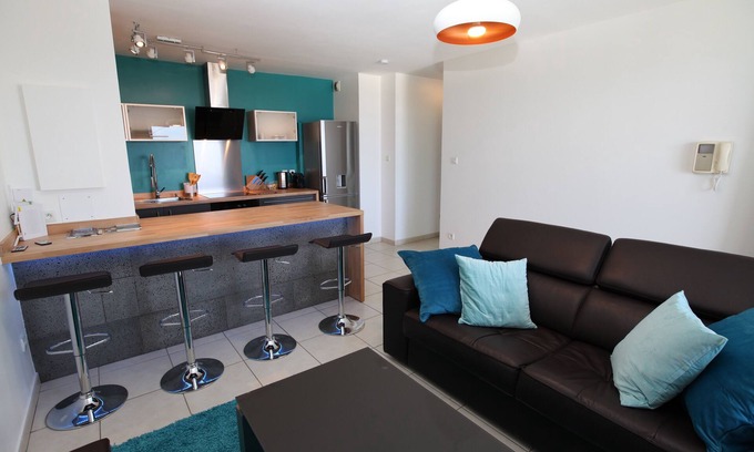 La Saline Les Bains Apartamento | Grand T2 de pie rehecho a nueve hermosas vistas al mar Clasificado 3 *