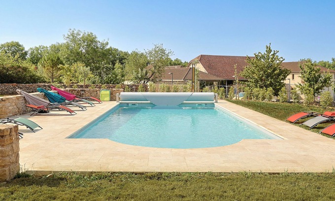 Assier Condominio | Grange Roca Masia - Les Iris, jardin, piscine
