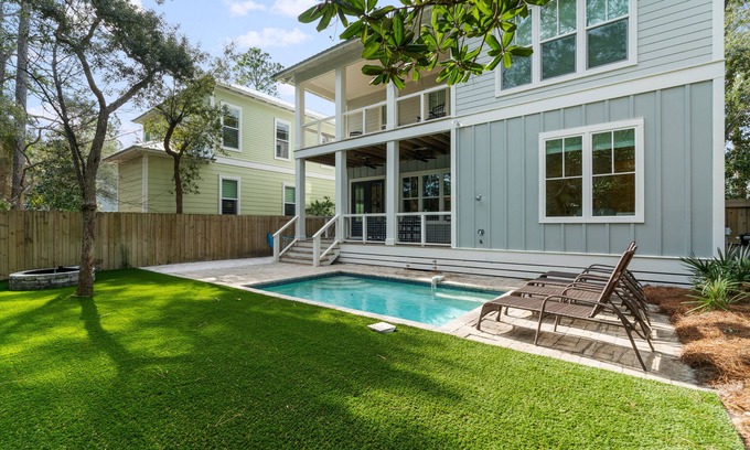 Grayton Beach Casa | Grayton Beach-30A-Sleeps 12-Private HEATED POOL-Walk to Beach