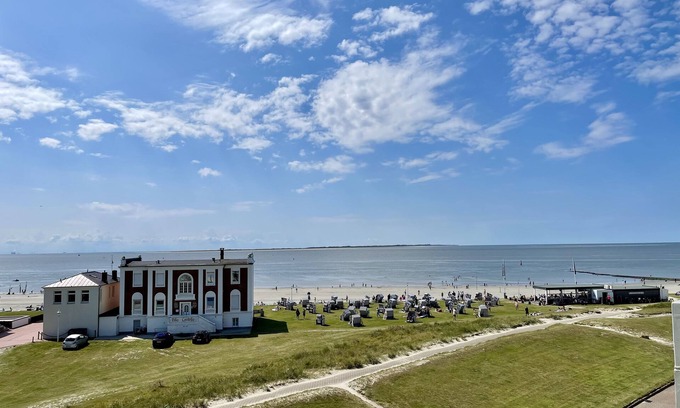 Norderney Apartamento | Gran vista al mar y sol desde la mañana hasta la noche.