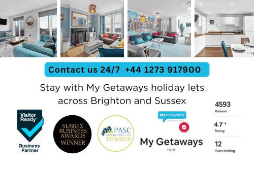 Hove Casa | Green Mews 3 with Free Parking - By My Getaways