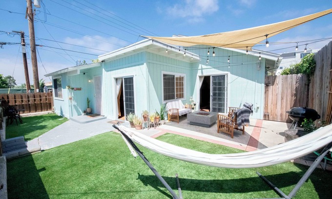 Crown Point Casa | Groovy Beach Bungalow w/ Yard, FirePit & Parking