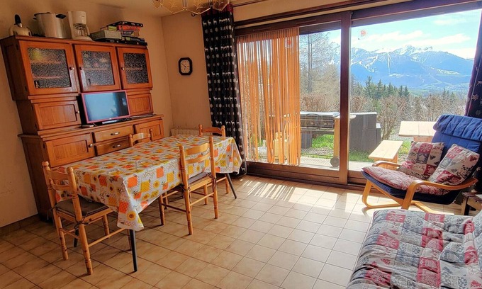 Saint-Michel-de-Chaillol Apartamento | Apartamento Planta Baja - Jardín, Terraza Soleada, Cerca Estación, 5 personas, Mascotas Permitidas