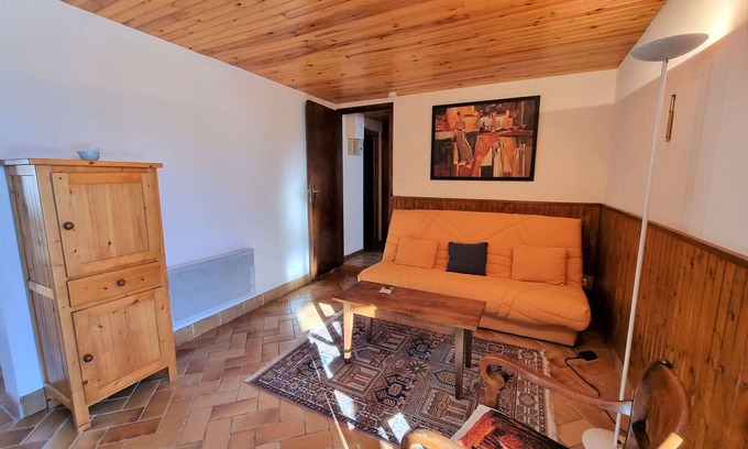 Saint-Michel-de-Chaillol Casa | Apartamento acogedor para 4 personas con jardín privado, cerca del telesilla y parking privado